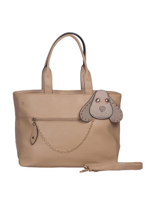 brown leatherette (pu) handbag - 15277538 - Very Small Image - 1