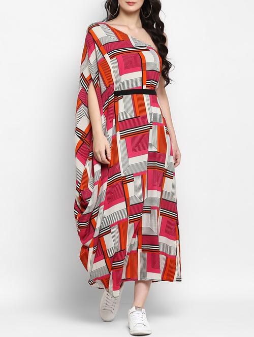 white printed maxi dress - 15277630 - Very Small Image - 1