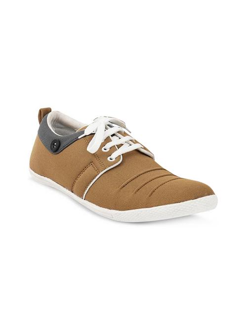 brown canvas lace up sneaker - 15277647 - Very Small Image - 1