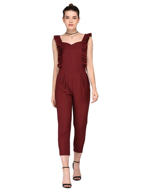 frill detail pleated jumpsuit - 15277824 - Very Small Image - 1