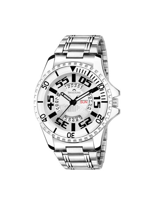 swisstone g220-slv-ch day date display watch for men - 15277835 - Very Small Image - 1