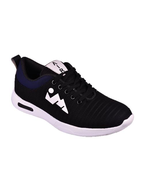 black mesh lace up sport shoes - 15277890 - Very Small Image - 1