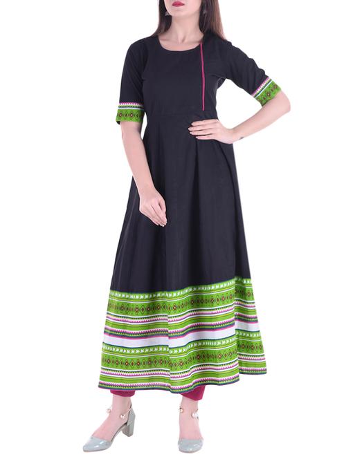 anarkali printed kurta - 15279056 - Very Small Image - 1