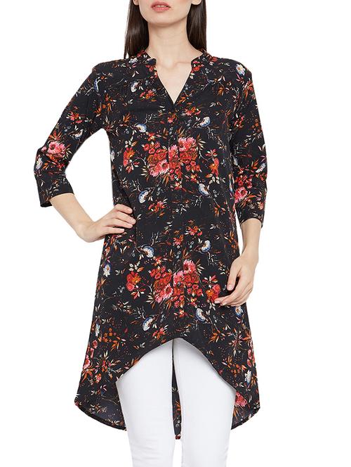 floral asymmetrical shirt tunic - 15279249 - Very Small Image - 1