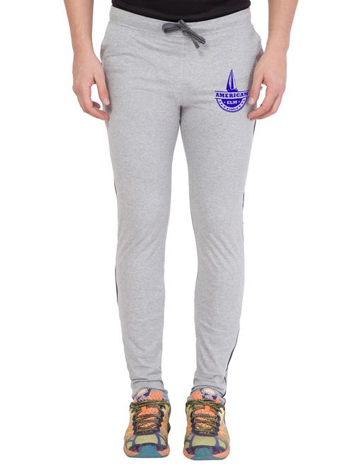 grey cotton full length track pant - 15280232 - Very Small Image - 1