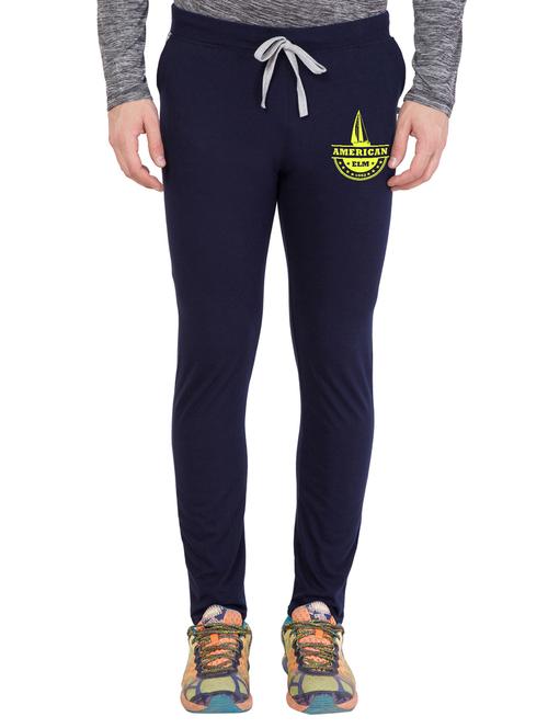 navy blue cotton full length track pant - 15280241 - Very Small Image - 1