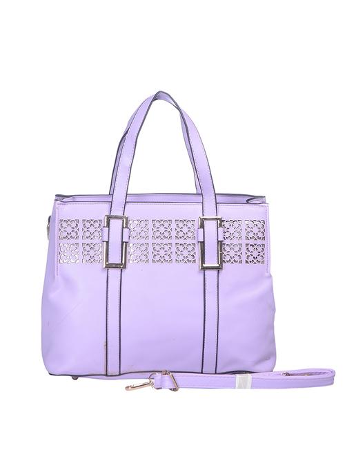 purple leatherette (pu) handbag - 15281632 - Very Small Image - 1