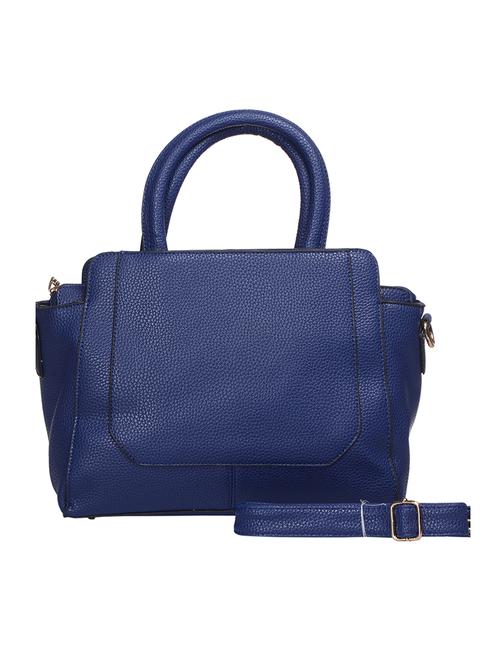 blue leatherette (pu) handbag - 15281642 - Very Small Image - 1
