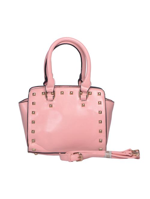 pink leatherette (pu) handbag - 15281655 - Very Small Image - 1