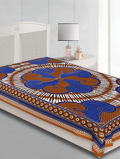 cotton jaipuri print single bedsheet ( 145 x 210 ) cm - 15282378 - Very Small Image - 1