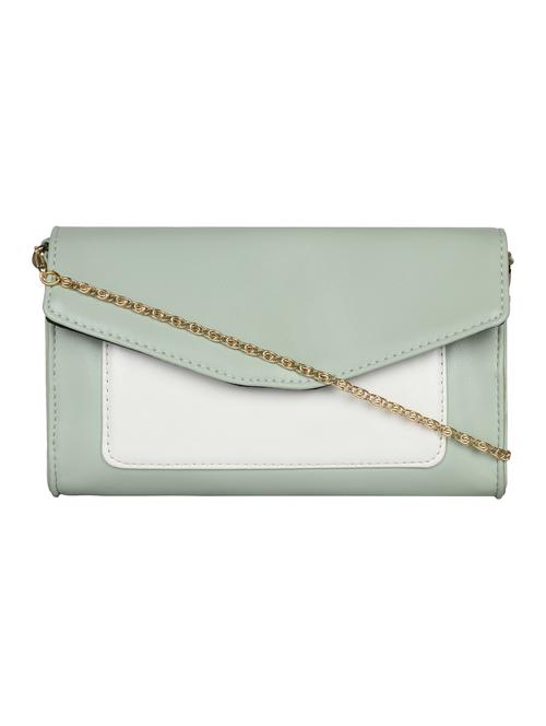 grey colored leatherette (pu) regular sling bag - 15283950 - Very Small Image - 1