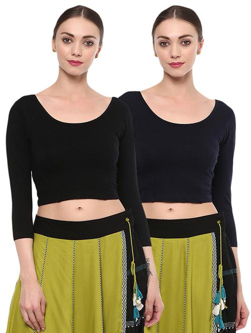 multi colored cotton lycra blouse - 15287636 - Very Small Image - 1