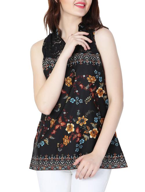 floral a-line top - 15290417 - Very Small Image - 1