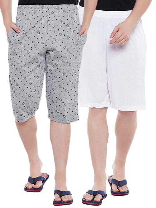 multi colored cotton shorts - 15291582 - Very Small Image - 1