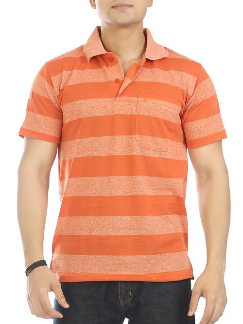 orange cotton pocket t-shirt - 15291842 - Very Small Image - 1
