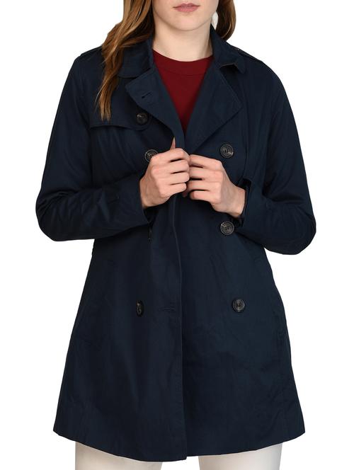 dark blue solid pea coat - 15293486 - Very Small Image - 1