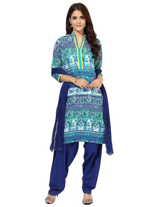 printed kurta salwar suit set - 15294136 - Very Small Image - 1