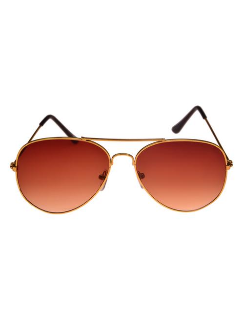 tashan reddish brown aviator sunglass with golden frame - 15296339 - Very Small Image - 1