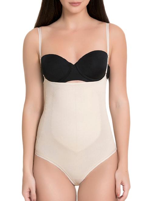 beige solid body suit shapewear - 15297552 - Very Small Image - 1