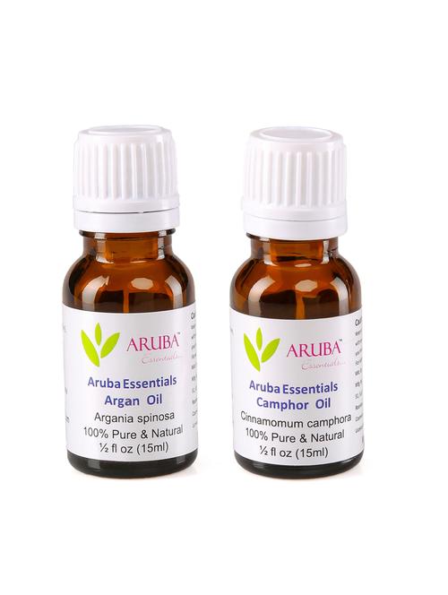 aruba essentials argan oil & camphor oil 100% undiluted combo of 15 ml each - 15297952 - Very Small Image - 1