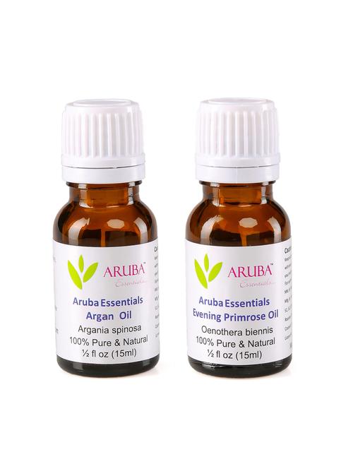 aruba essentials argan oil & evening primrose oil 100% undiluted combo of 15 ml each - 15297956 - Very Small Image - 1