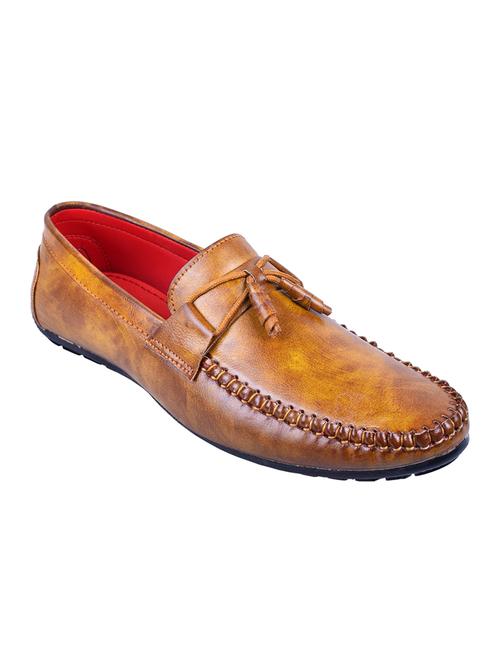 tan leatherette slip on loafer - 15298724 - Very Small Image - 1