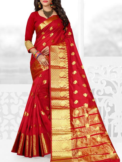 zari mysore silk saree with blouse - 15299244 - Very Small Image - 1