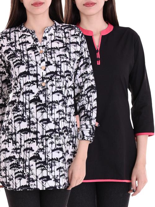 multi colored combos kurti - 15301380 - Very Small Image - 1