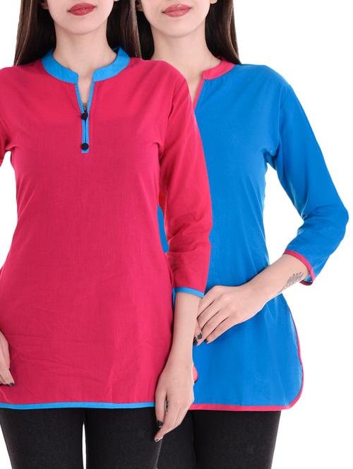 multi colored combos kurti - 15301382 - Very Small Image - 1