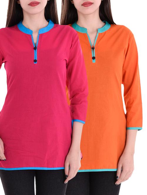 multi colored combos kurti - 15301384 - Very Small Image - 1