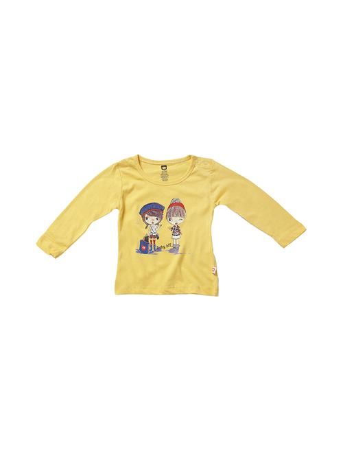 yellow cotton regular tee - 15303312 - Very Small Image - 1