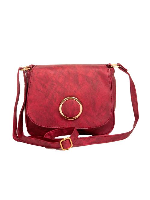 pink leatherette (pu) sling bag - 15304728 - Very Small Image - 1