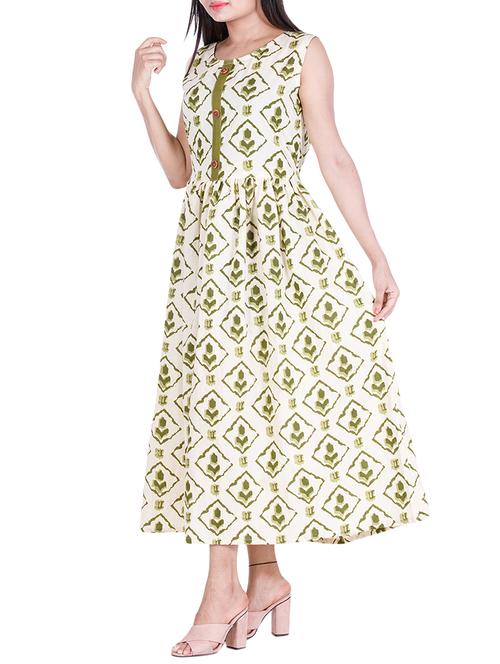 printed flared kurta - 15307193 - Very Small Image - 1