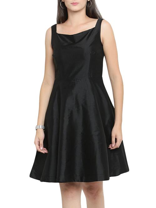 zip up back fit & flare dress - 15308770 - Very Small Image - 1
