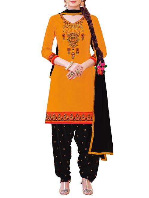 embroidered unstitched patiyala suit - 15311599 - Very Small Image - 1