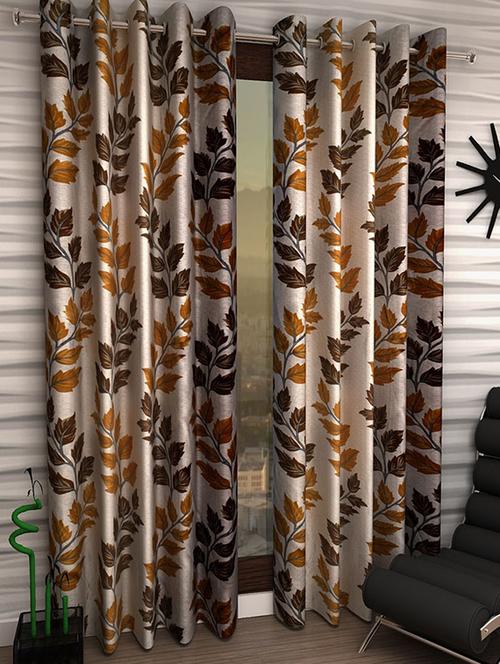 set of 2 beautiful polyester window curtains - 15312035 - Very Small Image - 1
