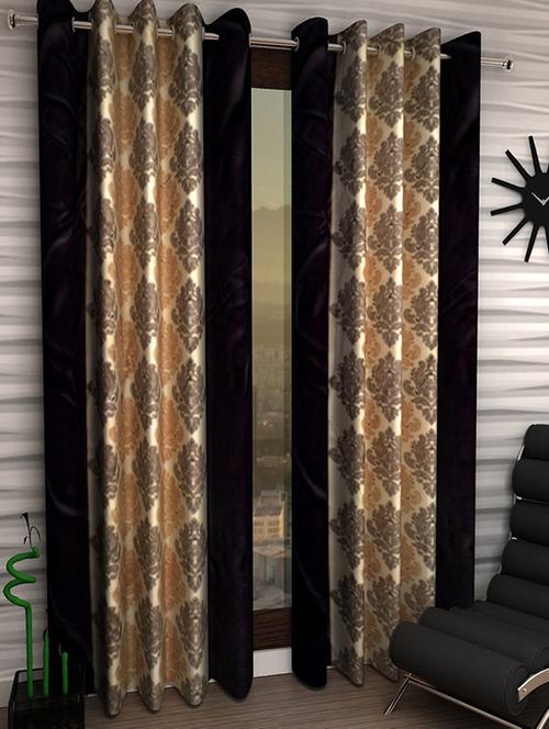 set of 2 beautiful polyester window curtains - 15312054 - Very Small Image - 1