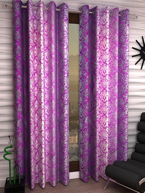 set of 2 beautiful polyester window curtains - 15312059 - Very Small Image - 1