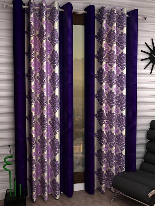 set of 2 beautiful polyester window curtains - 15312064 - Very Small Image - 1