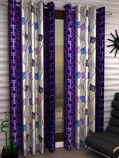 set of 2 beautiful polyester window curtains - 15312090 - Very Small Image - 1