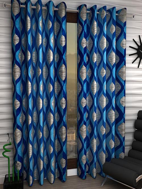 set of 2 beautiful polyester window curtains - 15312093 - Very Small Image - 1
