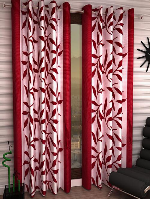 set of 2 beautiful polyester window curtains - 15312095 - Very Small Image - 1