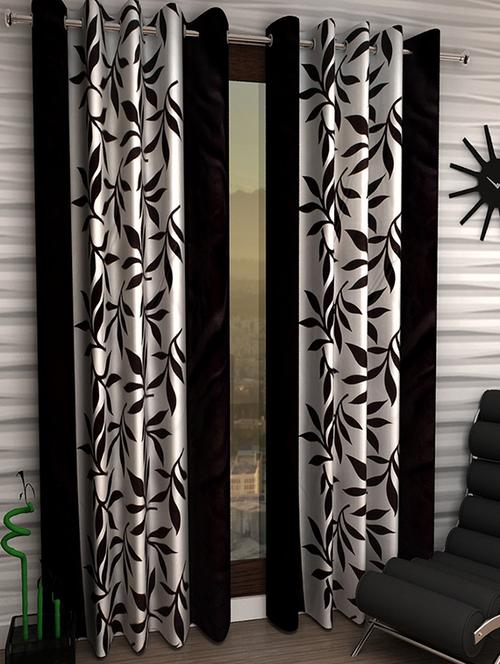 set of 2 beautiful polyester window curtains - 15312101 - Very Small Image - 1