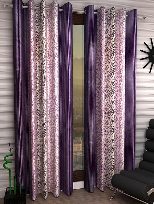 set of 2 beautiful polyester window curtains - 15312108 - Very Small Image - 1