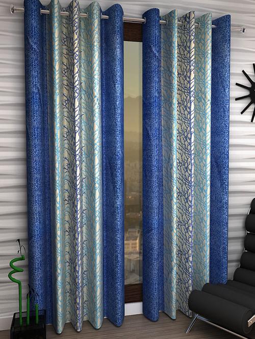 set of 2 beautiful polyester window curtains - 15312109 - Very Small Image - 1