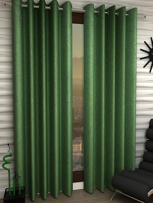 set of 2 beautiful polyester window curtains - 15312128 - Very Small Image - 1