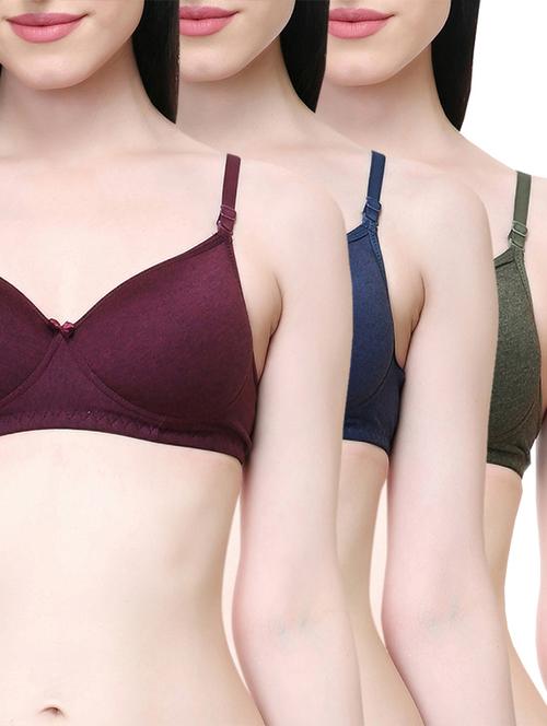set of 3 lightly padded bras - 15312633 - Very Small Image - 1