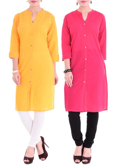 multi colored combos kurta - 15313080 - Very Small Image - 1