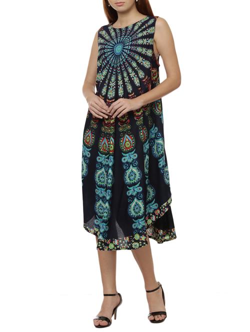 fusion printed kurta - 15314522 - Very Small Image - 1