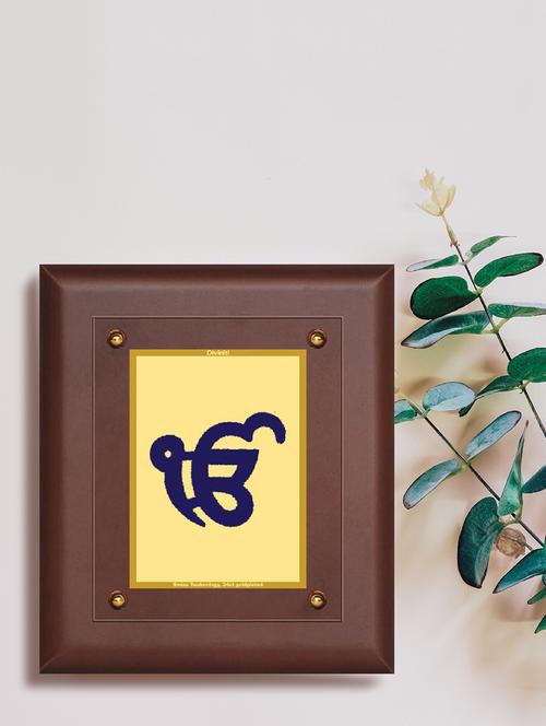 mdf wall hanging frame gold plated normal foil ek omkar - 15314743 - Very Small Image - 1